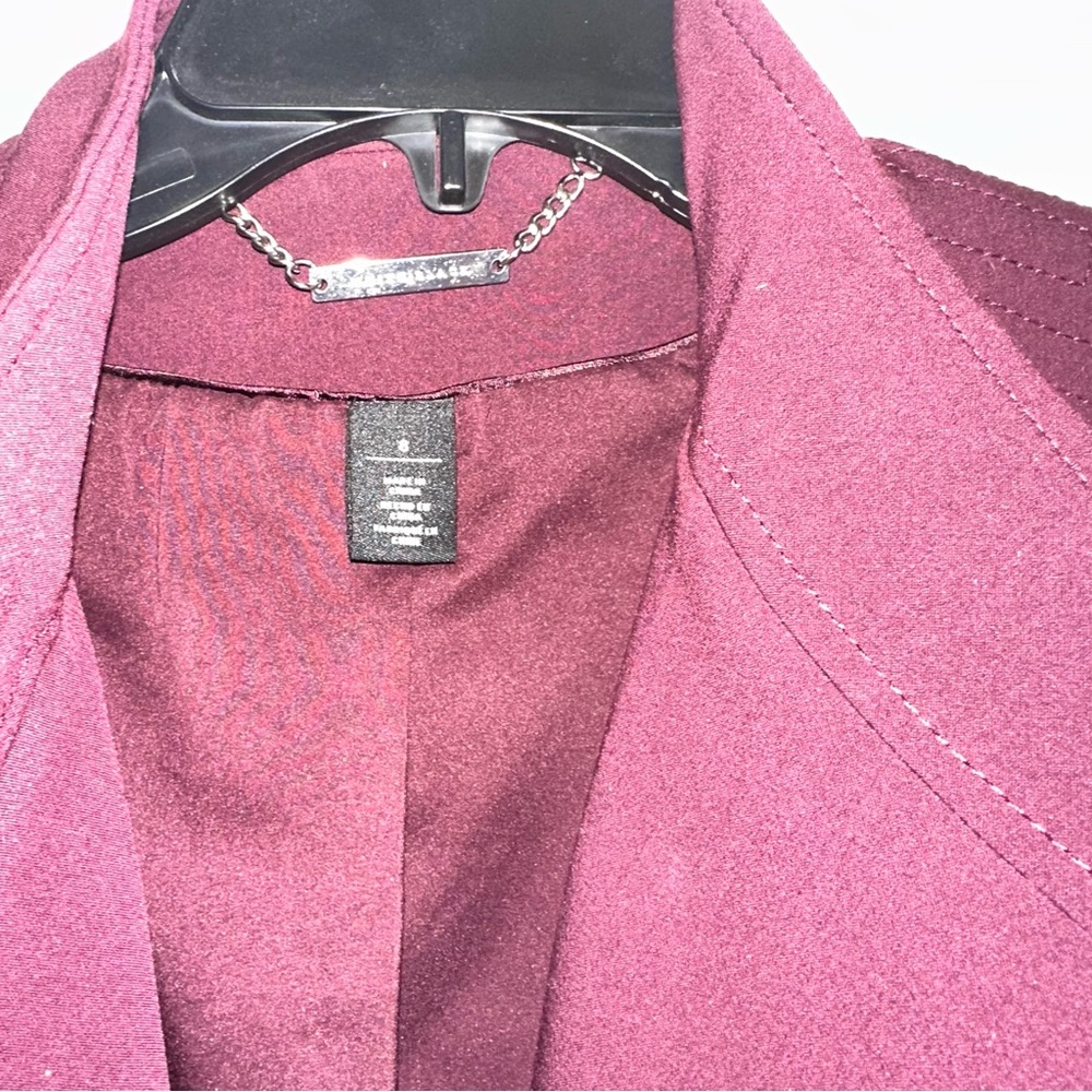 White House Black Market Women's Burgundy Jacket - Picture 2 of 3